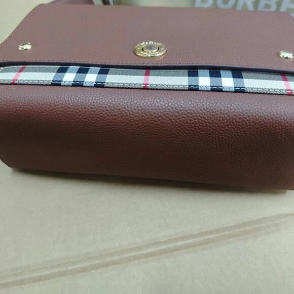 Burberry Leather and Vintage Check Note Bag - Picture 9 of 11
